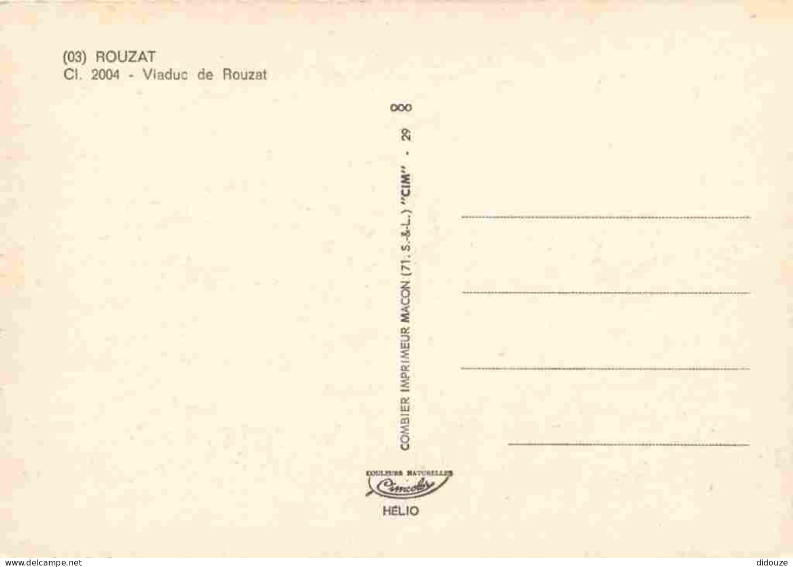 03 - Ile De Rouzat - Vallée De La Sioule - Le Viaduc De Rouzat - Carte Dentelée - CPSM Grand Format - Carte Neuve - Voir - Other & Unclassified