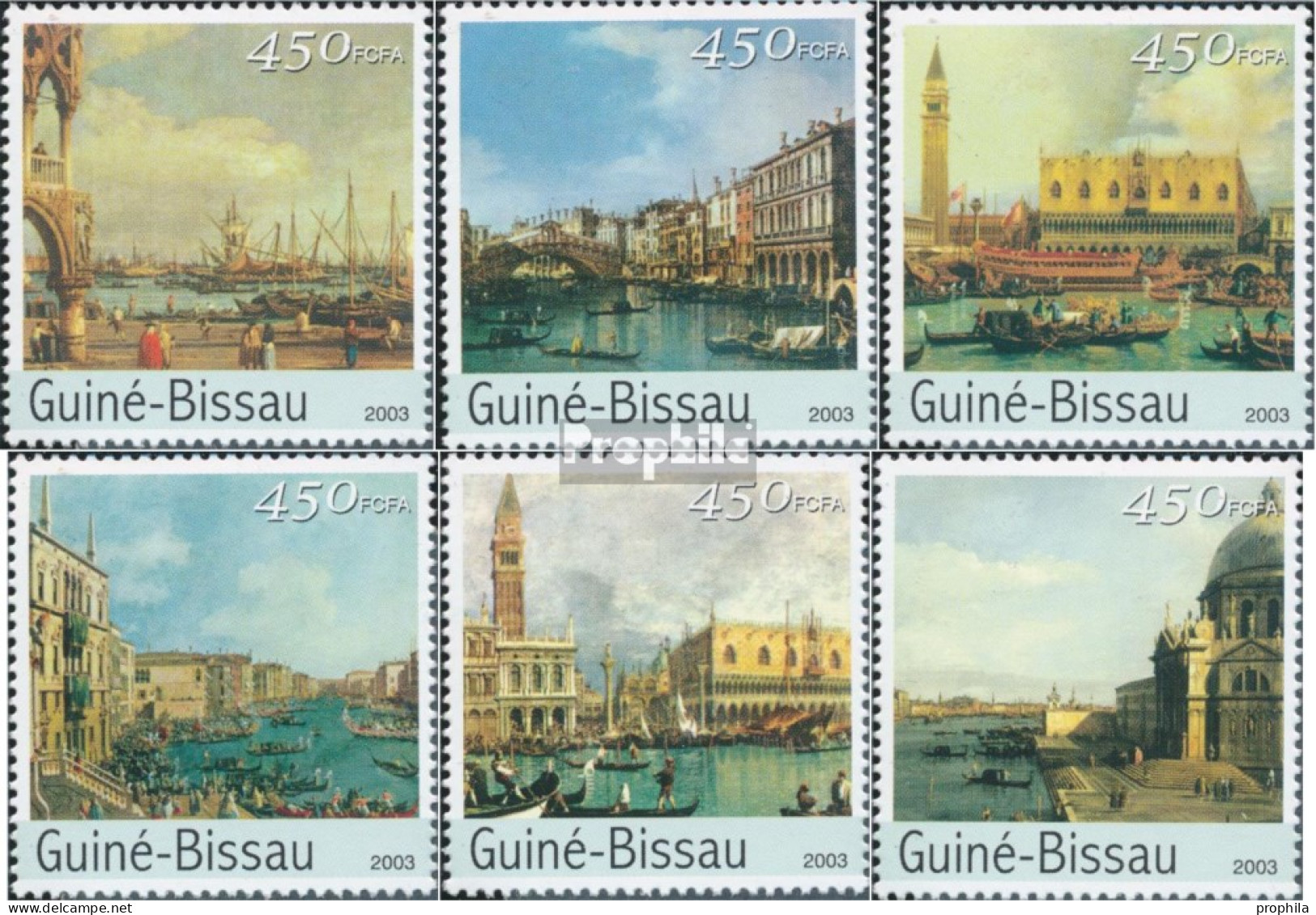 Guinea-Bissau 2225-2230 (kompl. Ausgabe) Postfrisch 2003 Rettung Venedigs - Guinée-Bissau