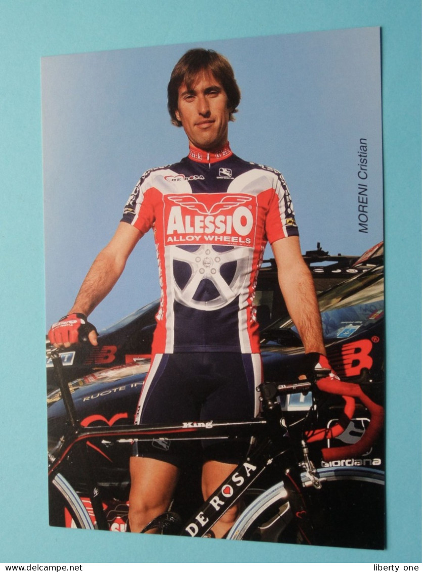 Cristian MORENI > Team 2003 ALESSIO Alloy Wheels ( Zie / Voir SCANS ) Format CP ! - Ciclismo