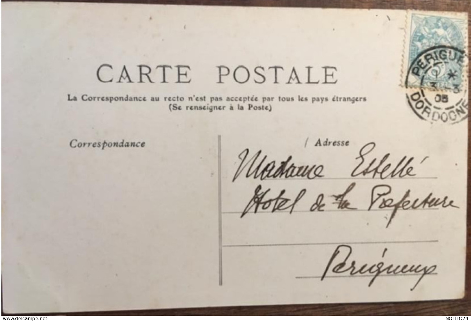 Cpa 24 Dordogne, RIBERAC LA SOUS PREFECTURE, éd MTIL Trèfle, écrite En 1905 - Riberac
