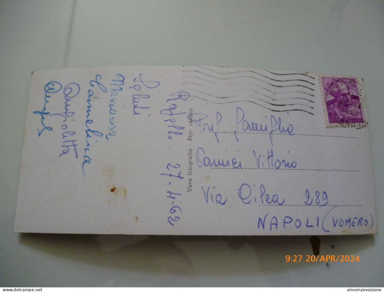 Cartolina  Viaggiata "RAPALLO Passeggiata A Mare" 1962 - Genova (Genoa)