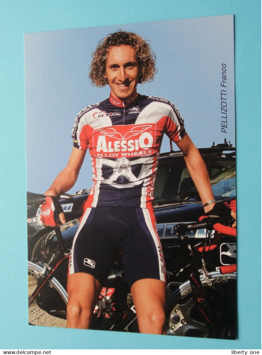 Franco PELLIZOTTI > Team 2003 ALESSIO Alloy Wheels ( Zie / Voir SCANS ) Format CP ! - Ciclismo