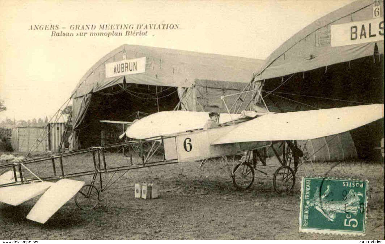FRANCE - Carte Postale De Angers - Meeting Aérien  - Balsan Sur Monoplan Blériot - L 152106 - Airmen, Fliers
