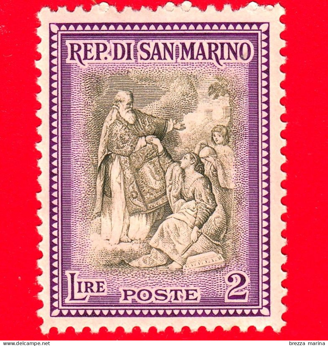 Nuovo - SAN MARINO - 1947 - Ricostruzione Alberoniana - San Marino Rialza La Repubblica, Opera Di P.Batoni - 2 - Nuovi