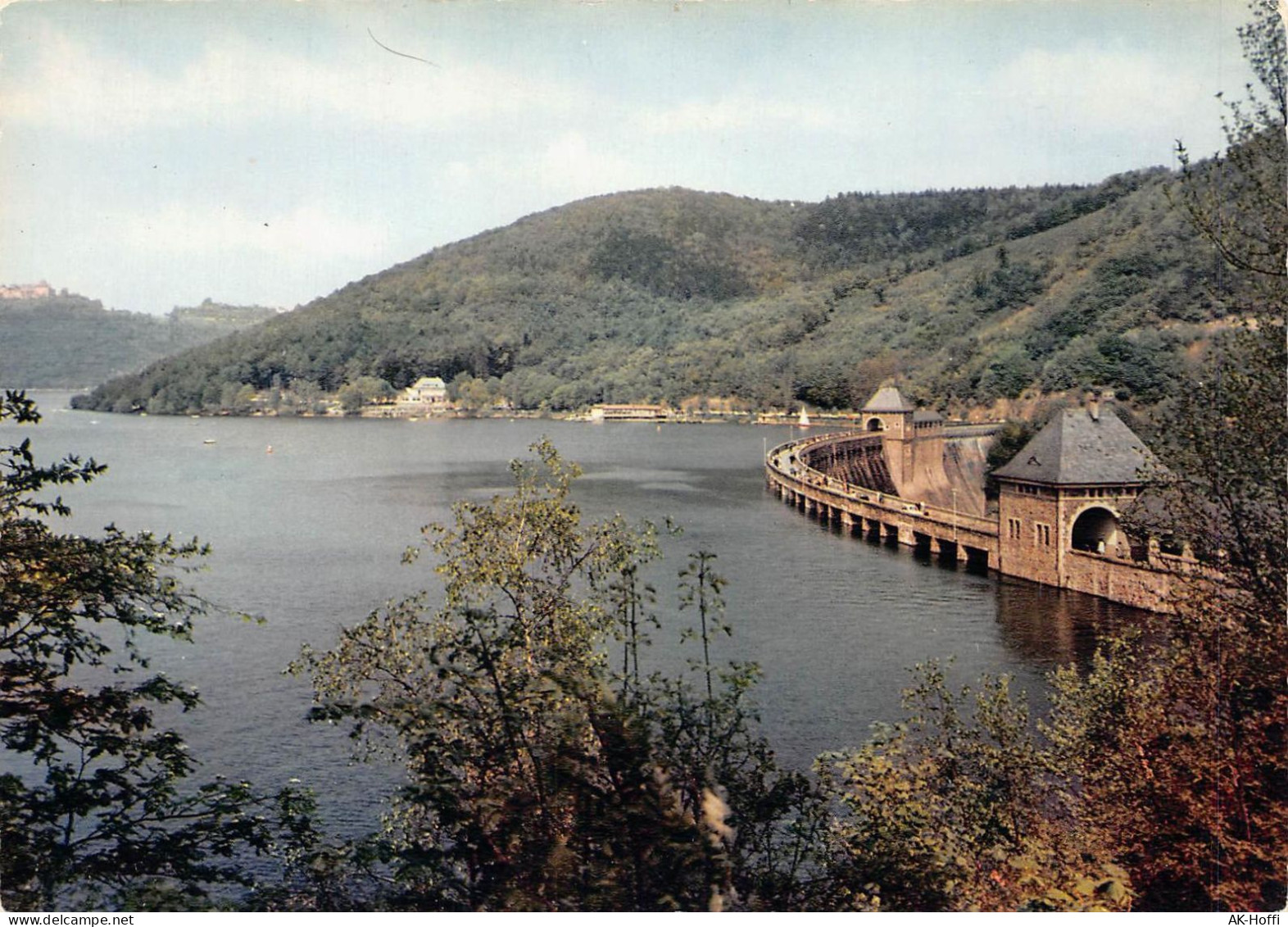 Der Edersee Mit Sperrmauer Und Schloß Waldeck - Edersee (Waldeck)