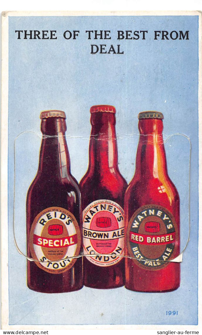 CPA PUBLICITE / CPA A SYSTEME DE DEPLIANT / PUBLICITE POUR LA BIERE / BEER / ANGLETERRE - Reclame