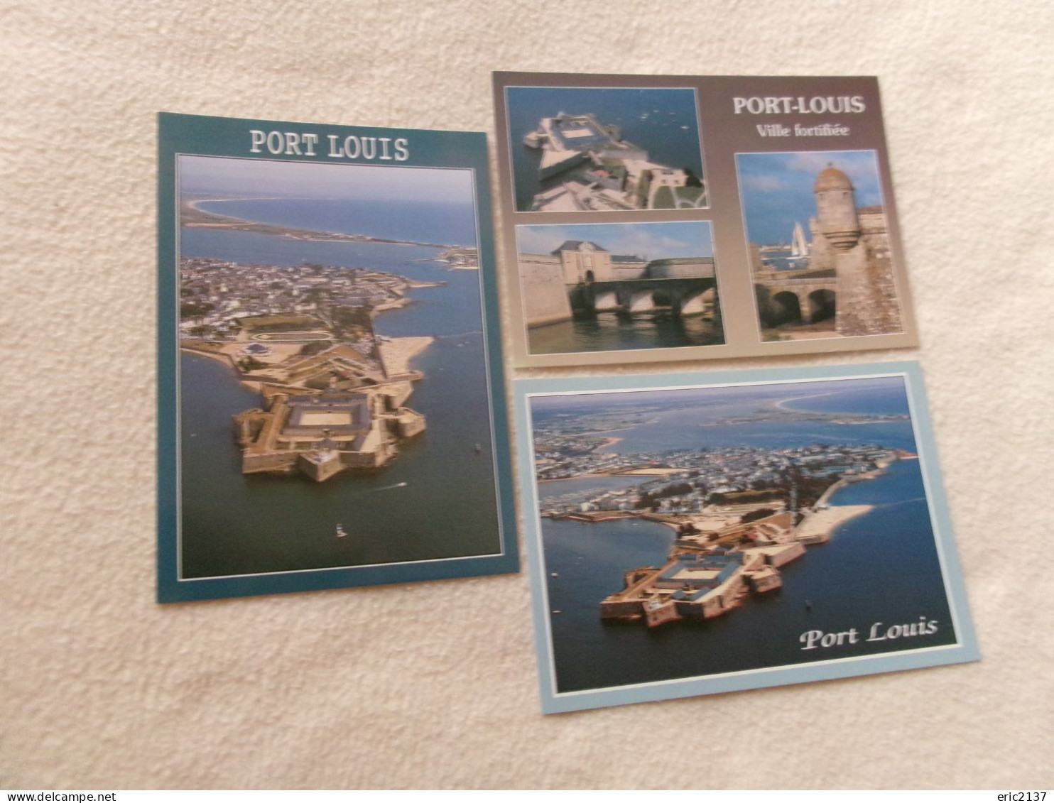 LOT DE 3 CARTES PORT-LOUIS ..LA CITADELLE..LA VILLE..LA PRESQU'ILE DE GAVRES (vente 2.00) - Port Louis