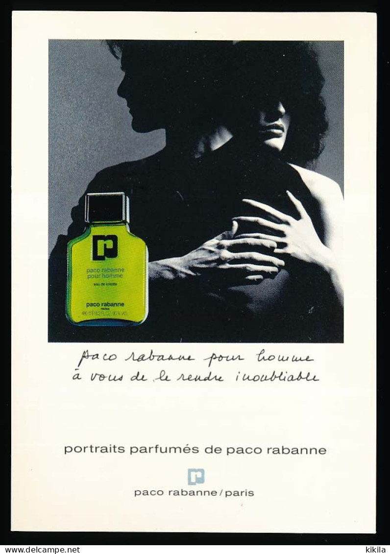 CPM 10.5 X 15 Publicité PACO RABANNE Parfum Pour Homme Photographe Hiro - Werbepostkarten