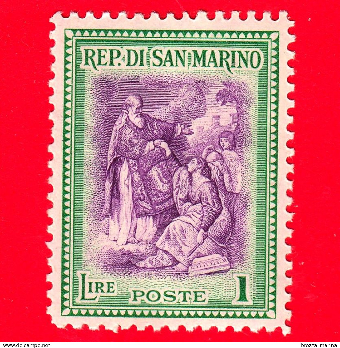 Nuovo - ML - SAN MARINO - 1947 - Ricostruzione Alberoniana - San Marino Rialza La Repubblica, Opera Di P.Batoni - 1 - Unused Stamps