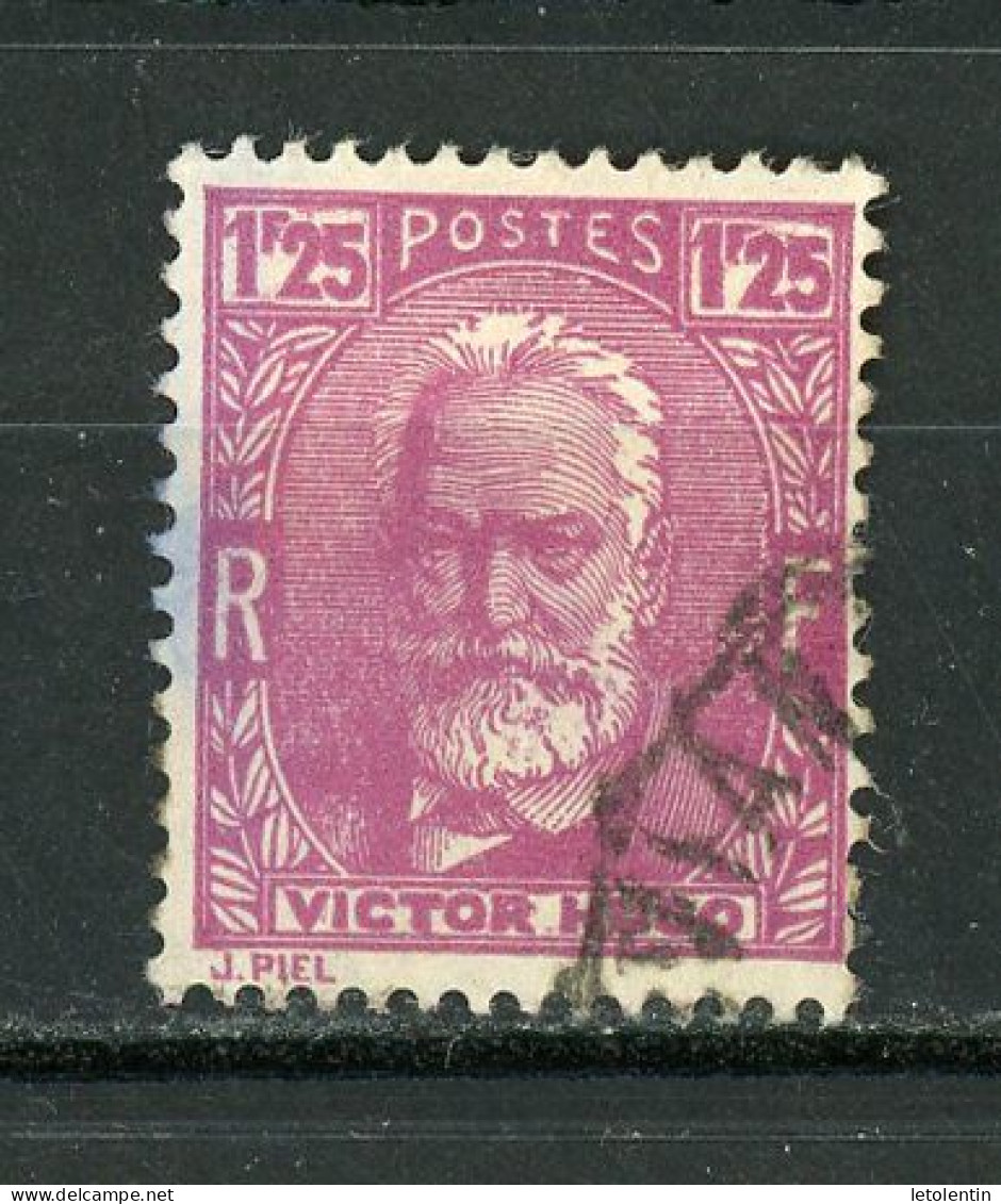 FRANCE -  VICTOR HUGO - N° Yvert 293 Obli; - Used Stamps