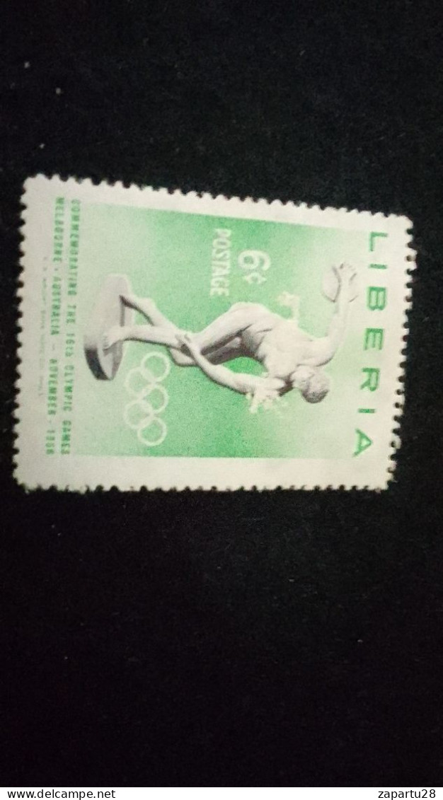 LİBERYA--1945-55   6C      DAMGAsız - Liberia