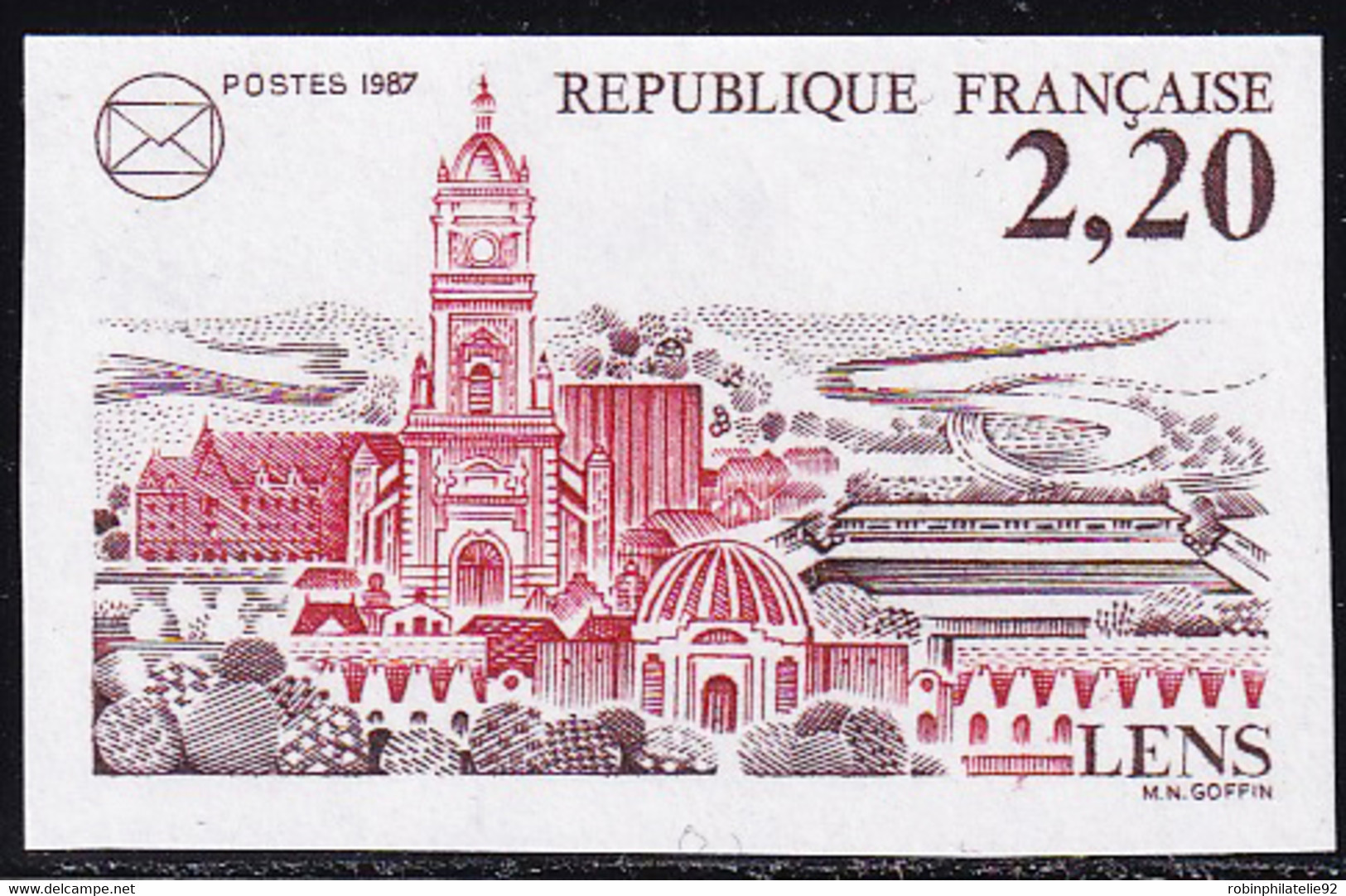 France Non Dentelé N°2476 2f20 Sociétés Philatéliques Françaises à Lens Qualité:** - Non Classés