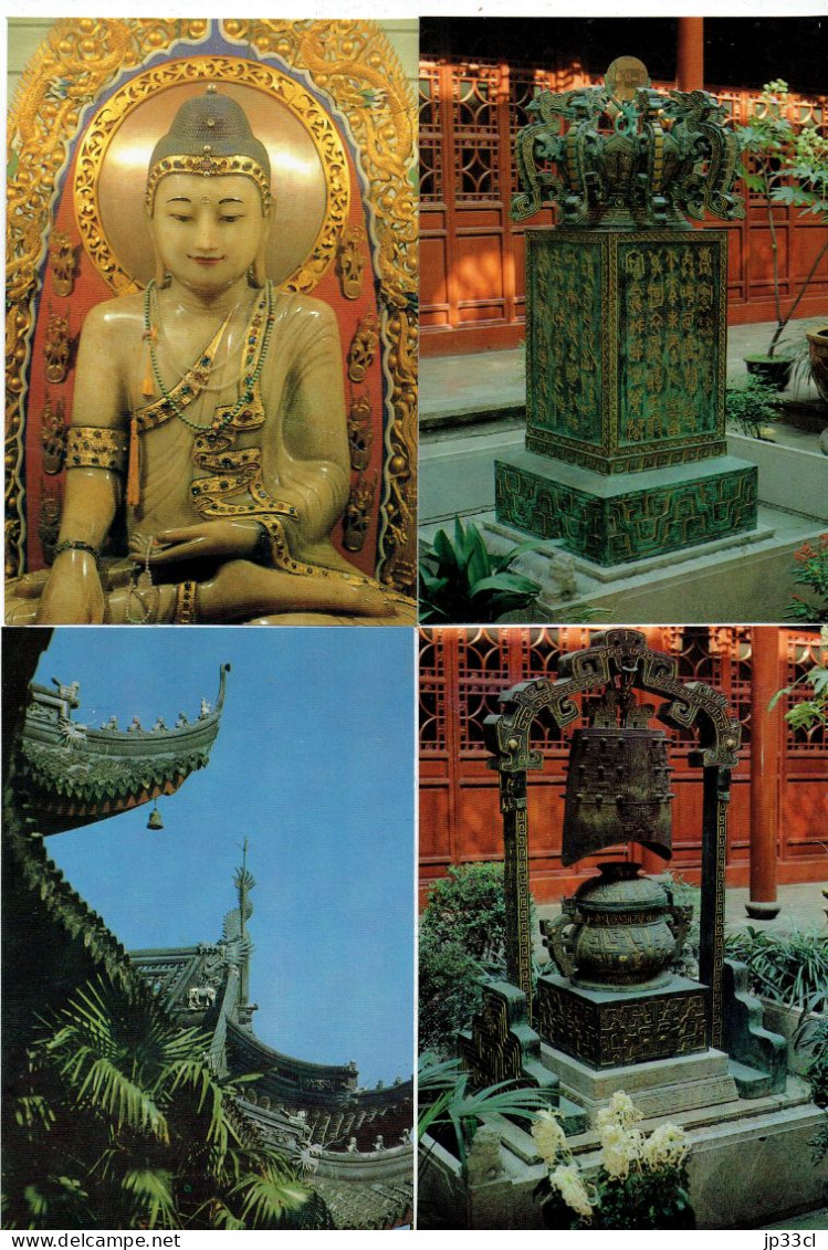 Pochette De 10 CP Vierges Du Temple Du Bouddha De Jade (Temple Of The Jade Buddha), Shangai (Chine, China) - China