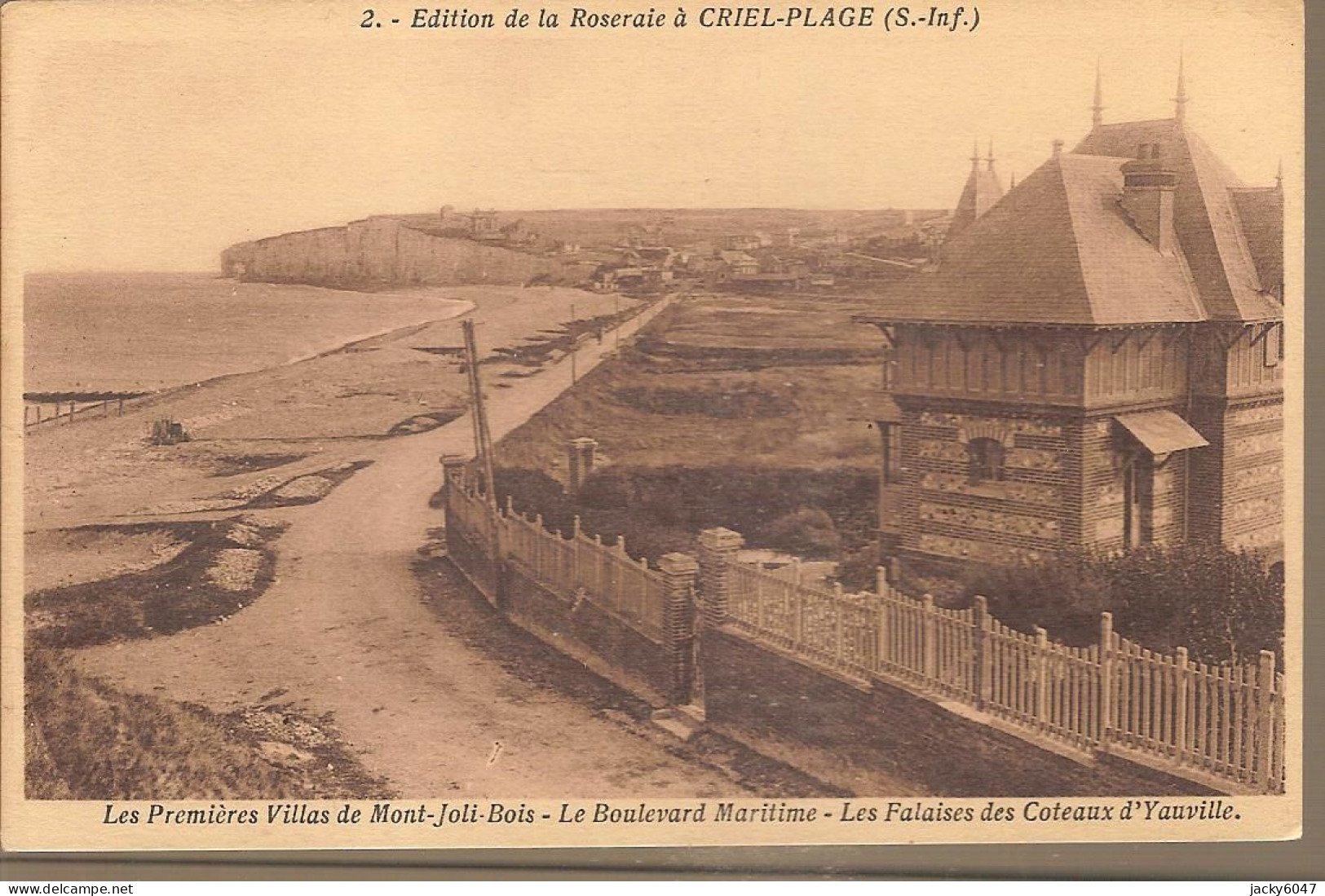 76 - Criel-Plage -  Les Premières Villas ..... - Criel Sur Mer