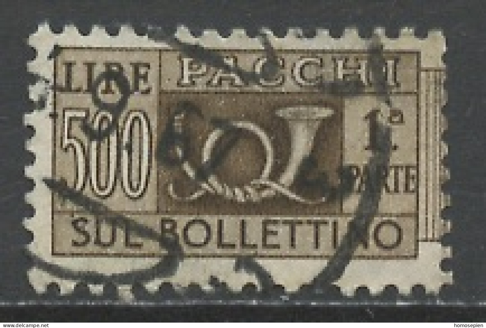 Italie - Italy - Italien Colis Postal 1956-66 Y&T N°CP87 - Michel N°PPM98 (o) - 500l Pacchi - Postal Parcels
