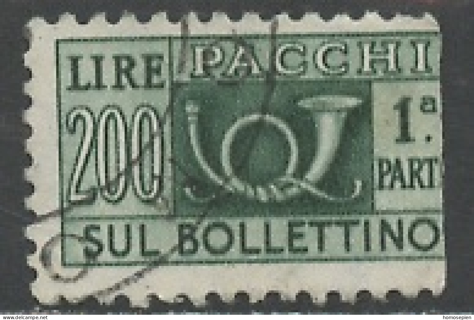 Italie - Italy - Italien Colis Postal 1956-66 Y&T N°CP83 - Michel N°PPM94 (o) - 200l Pacchi - Pacchi Postali