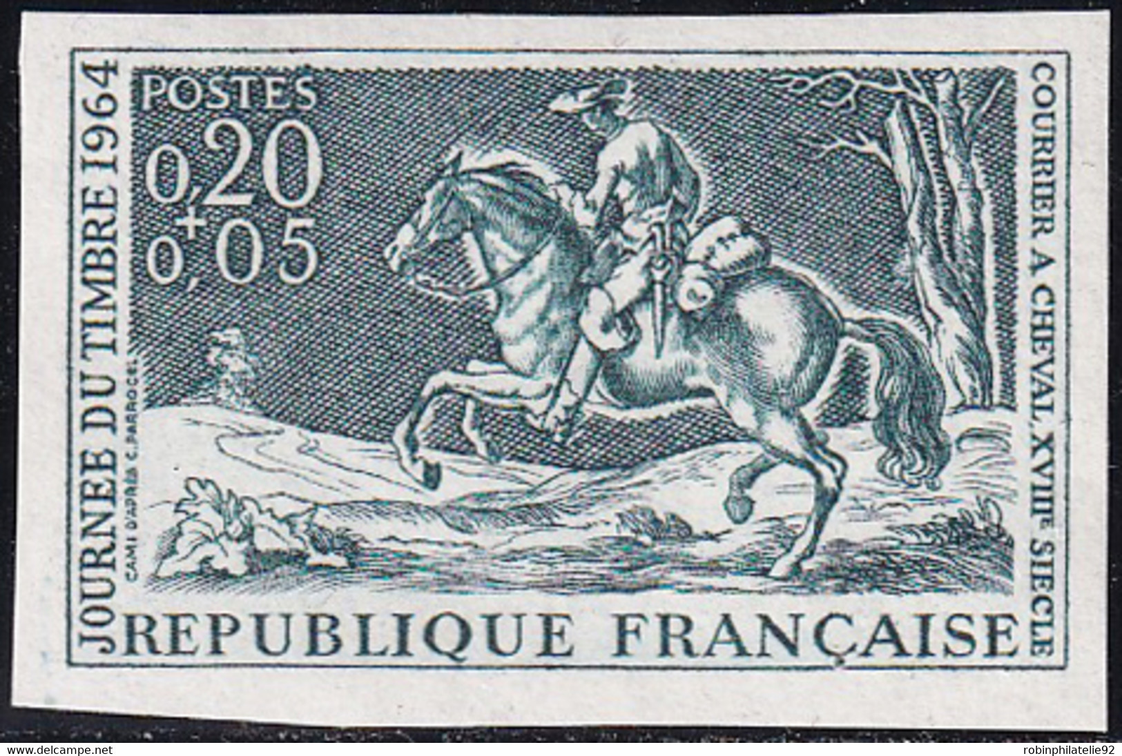 France Non Dentelé N°1406 Journée Du Timbre 1964 Qualité:** - Non Classés