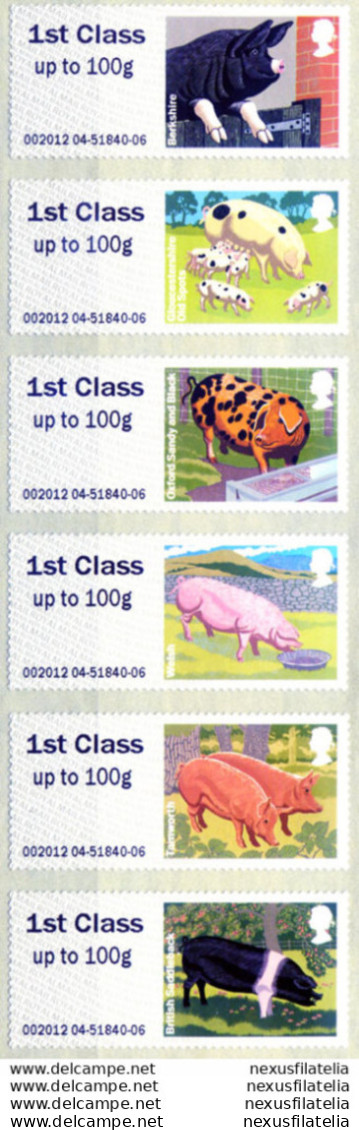 Post & Go. Fauna. Suini 2012. - Post & Go Stamps