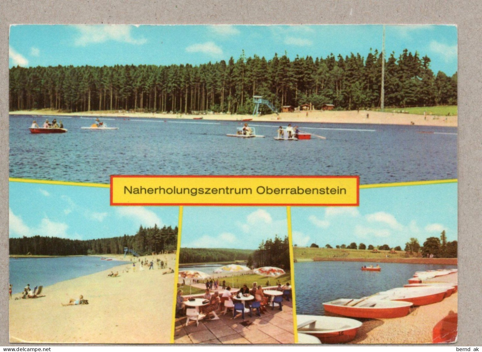 018# BRD (DDR-Zeit) - 2 Color-AK: Chemnitz / Naherholungsgebiet Oberrabenstein - Chemnitz (Karl-Marx-Stadt 1953-1990)