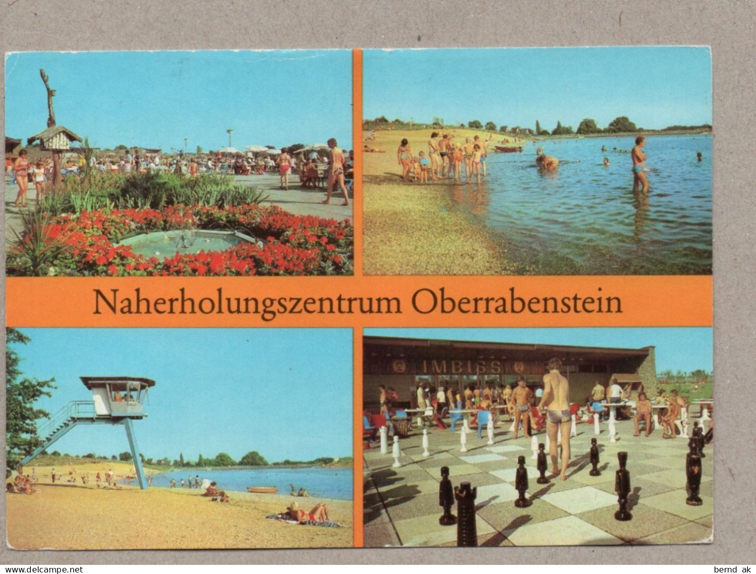 018# BRD (DDR-Zeit) - 2 Color-AK: Chemnitz / Naherholungsgebiet Oberrabenstein - Chemnitz (Karl-Marx-Stadt 1953-1990)