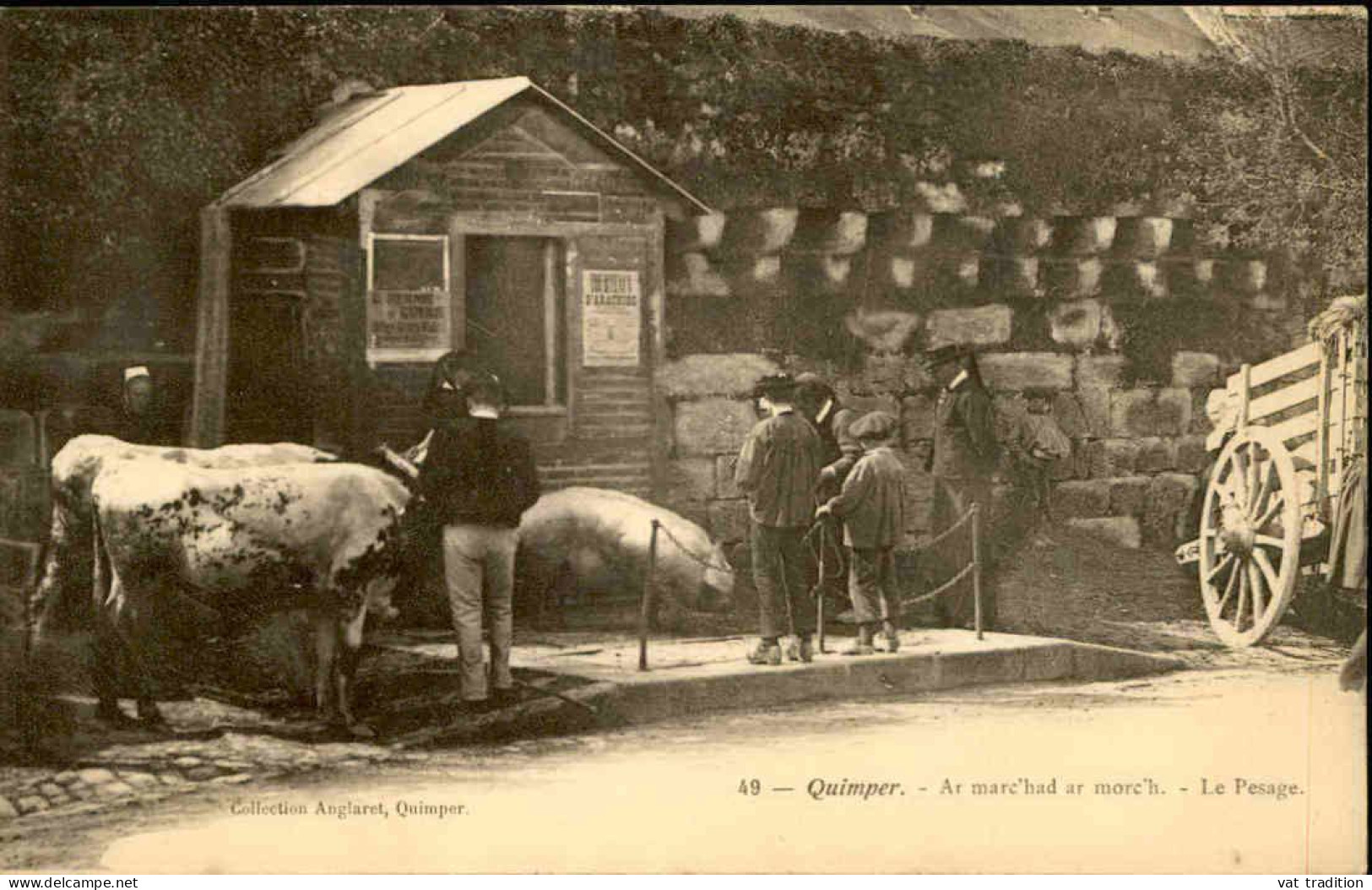 COMMERCE -  Carte Postale De Quimper - La Foire Aux Bestiaux - Le Pesage - L 152110 - Kermissen