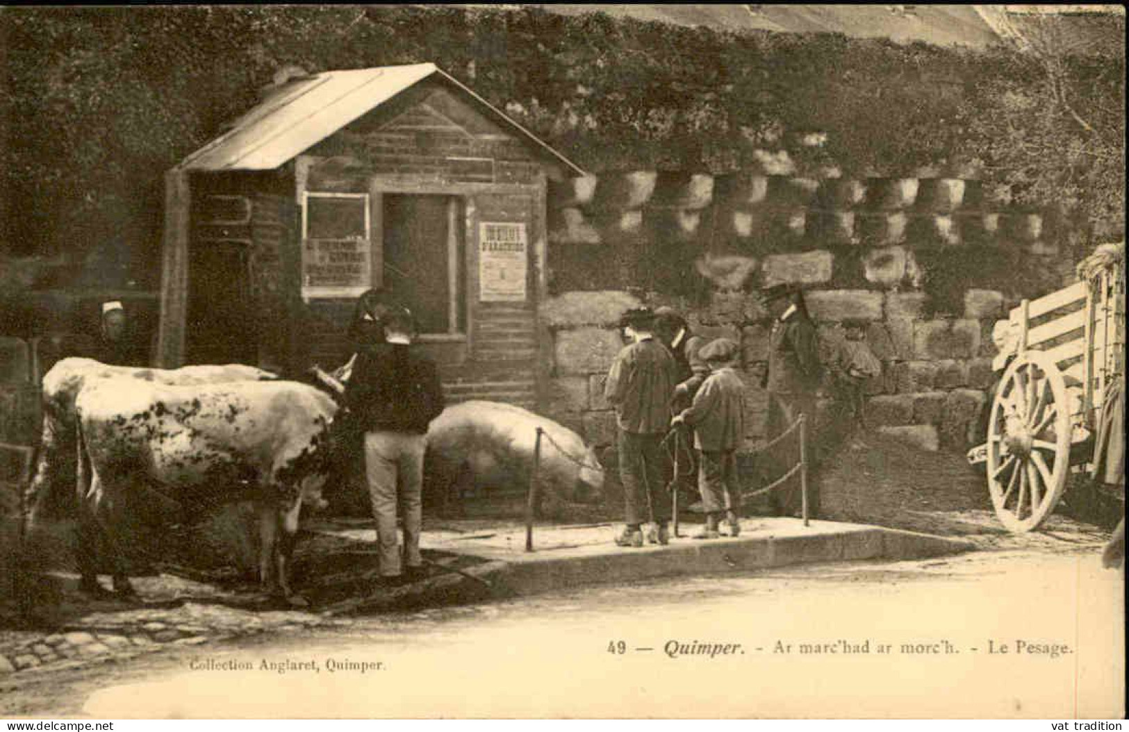 COMMERCE -  Carte Postale De Quimper - La Foire Aux Bestiaux - Le Pesage - L 152110 - Fiere