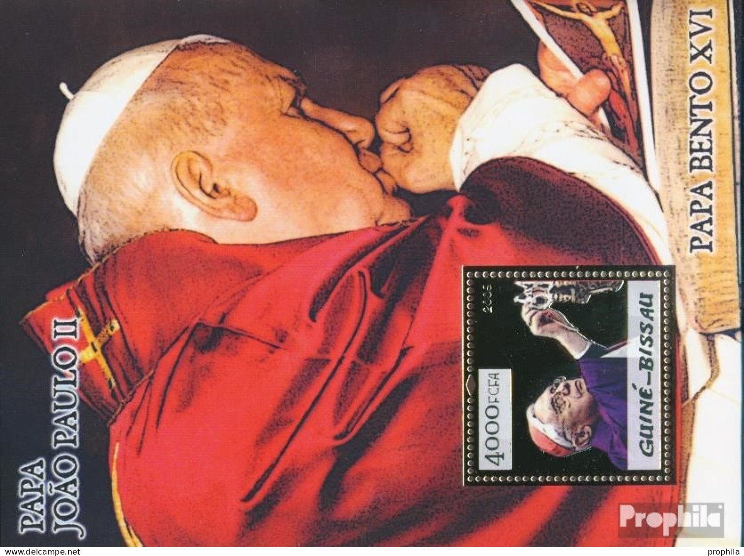 Guinea-Bissau Block 503 (kompl. Ausgabe) Postfrisch 2005 Papst Benedikt + Johannes Paul II. - Guinée-Bissau