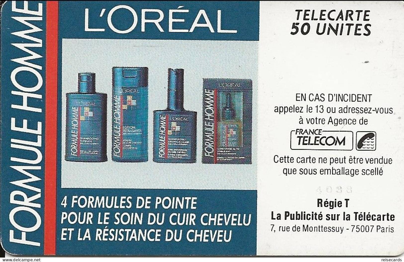 France: France Telecom 1990 D381 L'Oréal - 1990