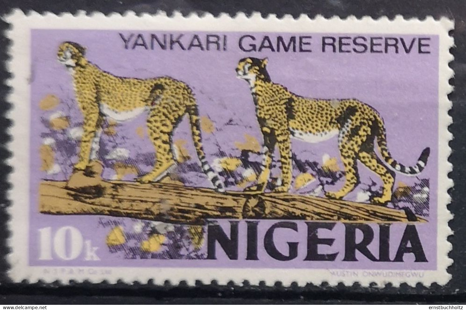 Nigeria 1973 Gepard Freimarken Mi 273/89° Nur Gepard 1v°gest. Von 17v Im Angebot - Nigeria (1961-...)