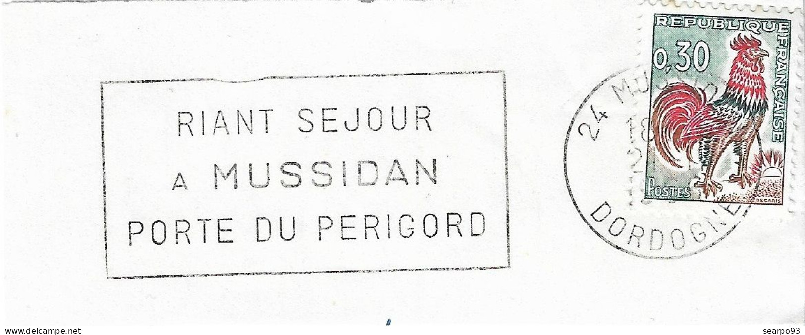 FRANCE. POSTMARK. MUSSIDAN. - 1961-....