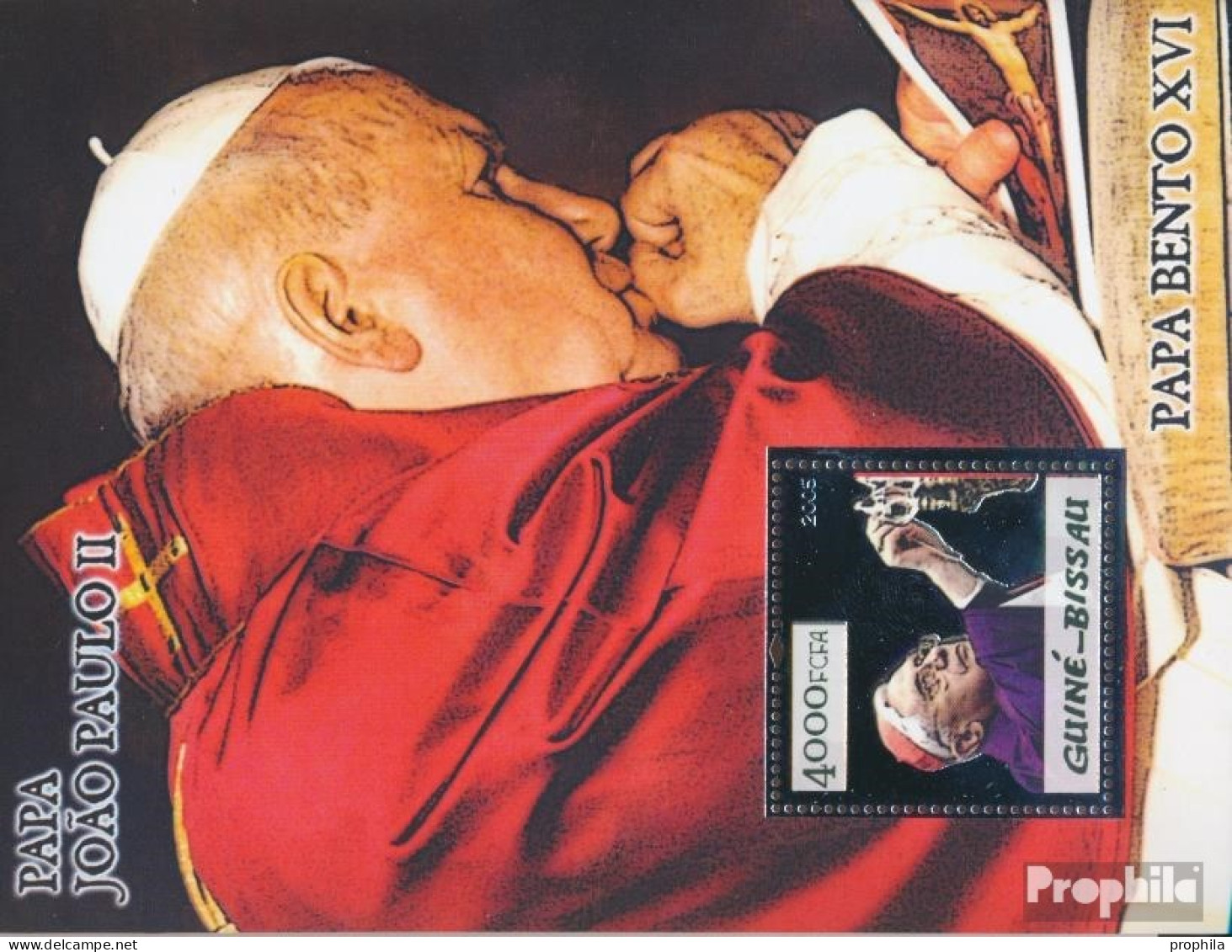 Guinea-Bissau Block 501 (kompl. Ausgabe) Postfrisch 2005 Papst Benedikt + Johannes Paul II. - Guinée-Bissau