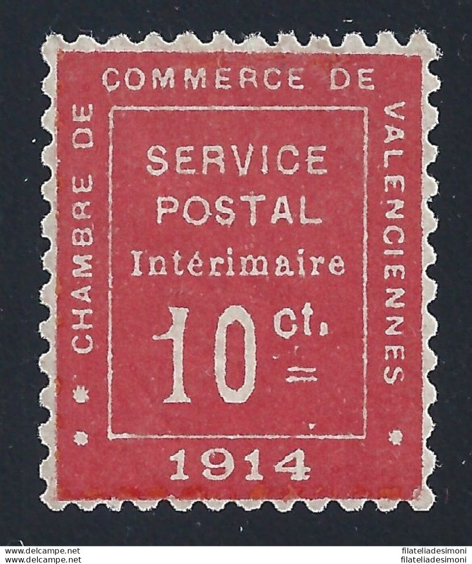 1914 FRANCIA - GUERRA N° 1 10 Cent. Vermiglio MNH/** Timbrino Hofinger LUSSO - Autres & Non Classés