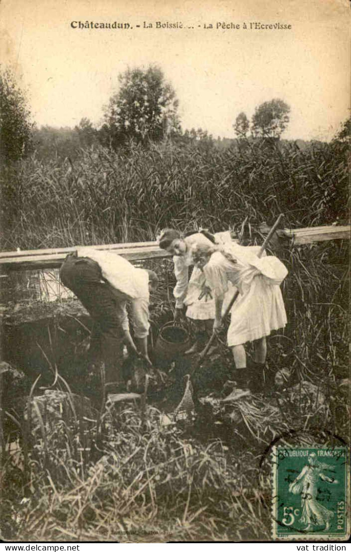 METIERS -  Carte Postale De Câteaudun - La Pêche Aux écrevisses - L 152111 - Fishing