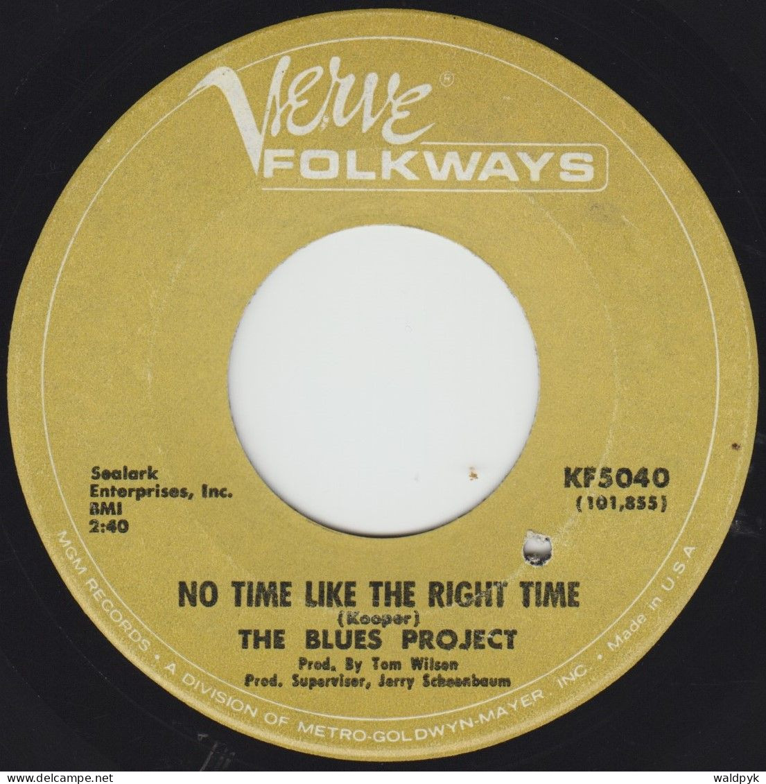 THE BLUES PROJECT - No Time Like The Right Time - Sonstige - Englische Musik