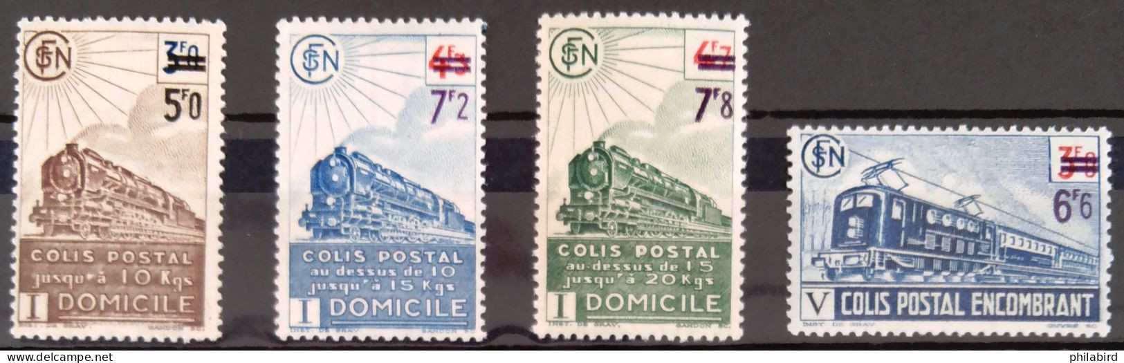 FRANCE                          COLIS POSTAUX   N° 226A/229A                     NEUF* - Mint/Hinged