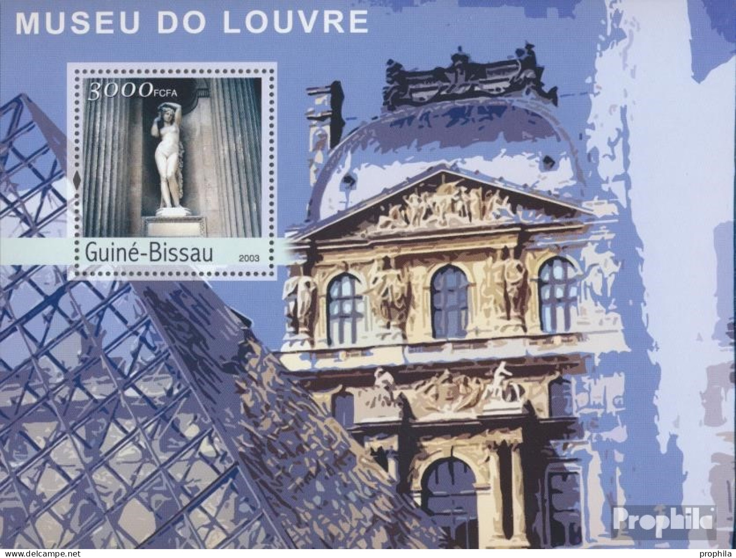 Guinea-Bissau Block 409 (kompl. Ausgabe) Postfrisch 2003 Louvre - Guinea-Bissau