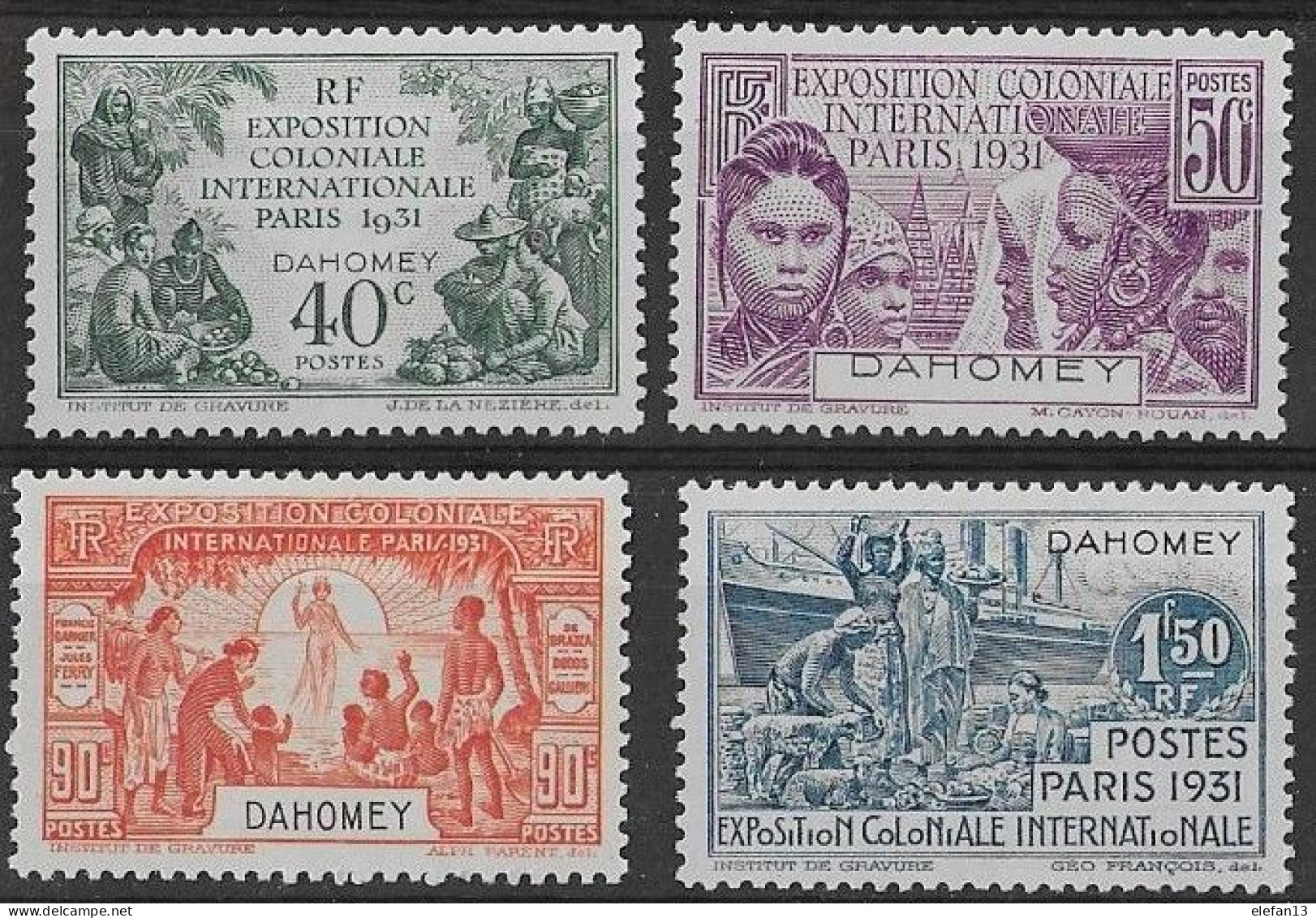 DAHOMEY N°99 à 102 ** 4 Valeurs Série Complète Neuve Sans Charnière Luxe MNH - Unused Stamps