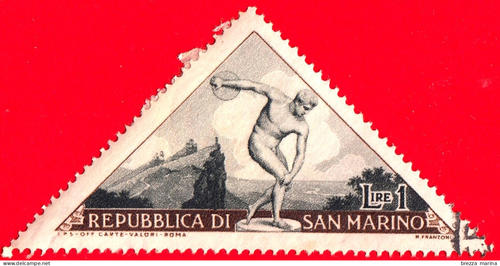 Nuovo - SAN MARINO - 1953 - Sport - 1ª Emissione - Discobolo - 1 - Unused Stamps