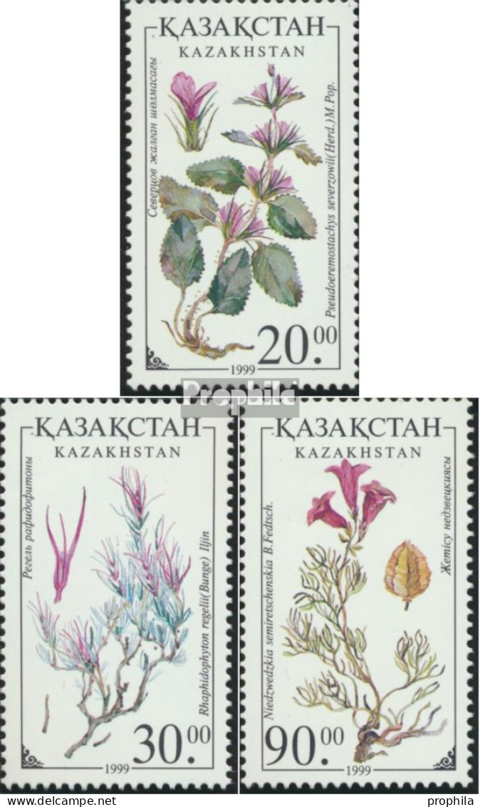 Kasachstan 253-255 (kompl.Ausg.) Postfrisch 1999 Flora - Kasachstan
