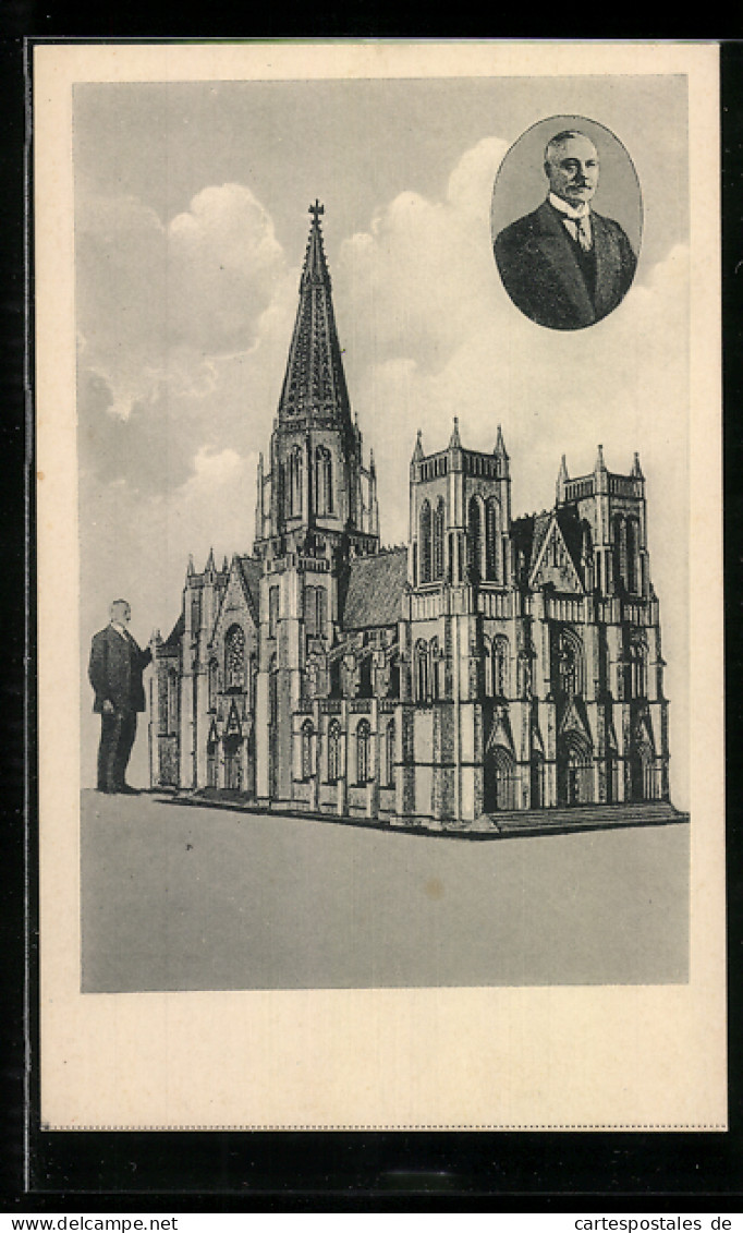 AK Coesfeld I. W., Modell Der Kathedrale Von New York Von W. Lempertz  - Autres & Non Classés