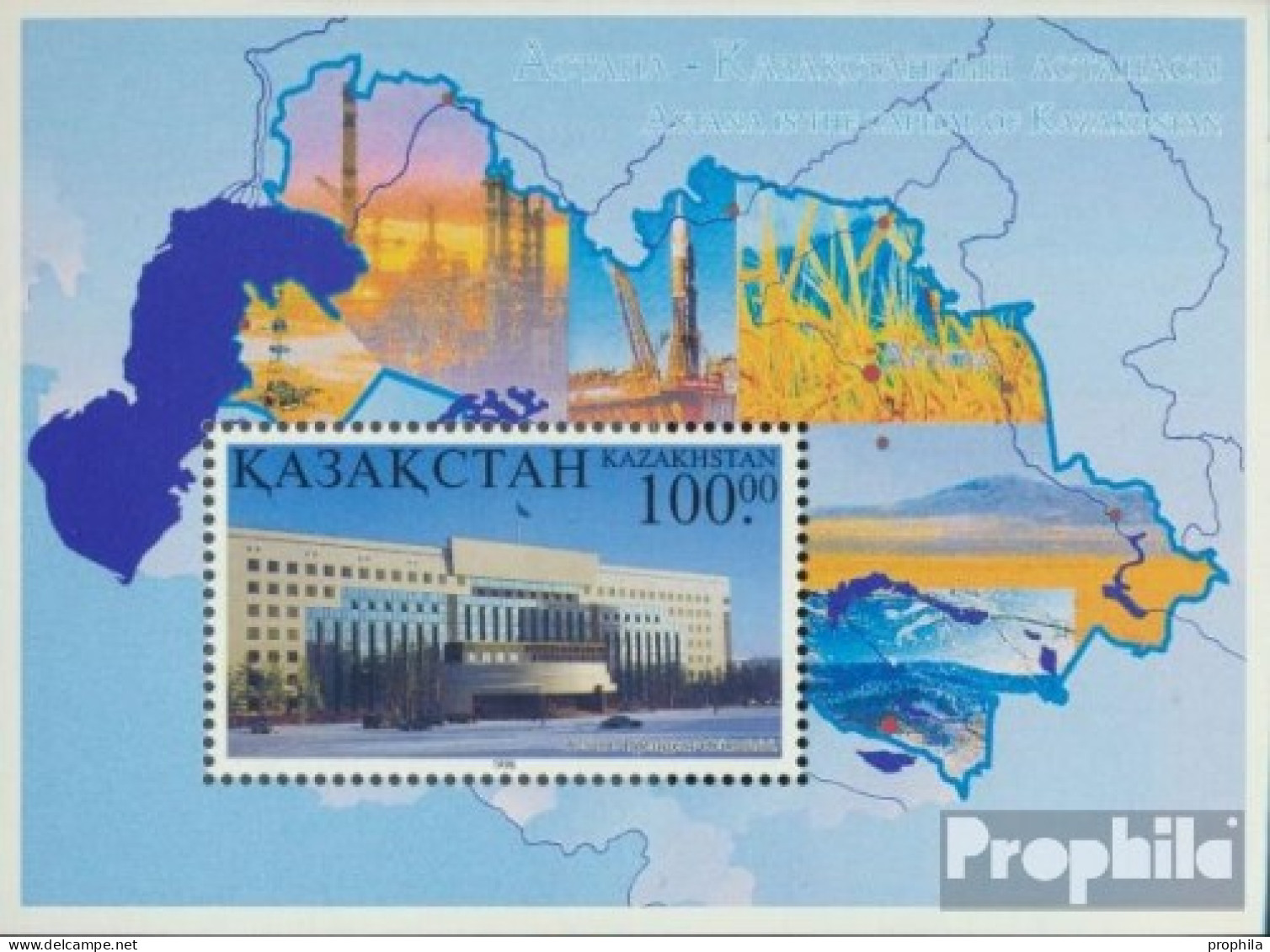 Kasachstan Block11 (kompl.Ausg.) Postfrisch 1998 Astana - Kazajstán