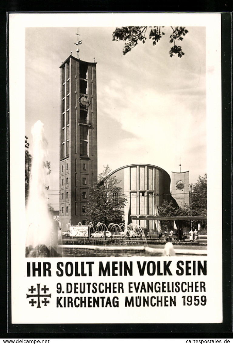 AK München, 9. Deutscher Ev. Kirchentag 1959, Ihr Sollt Mein Volk Sein  - Other & Unclassified
