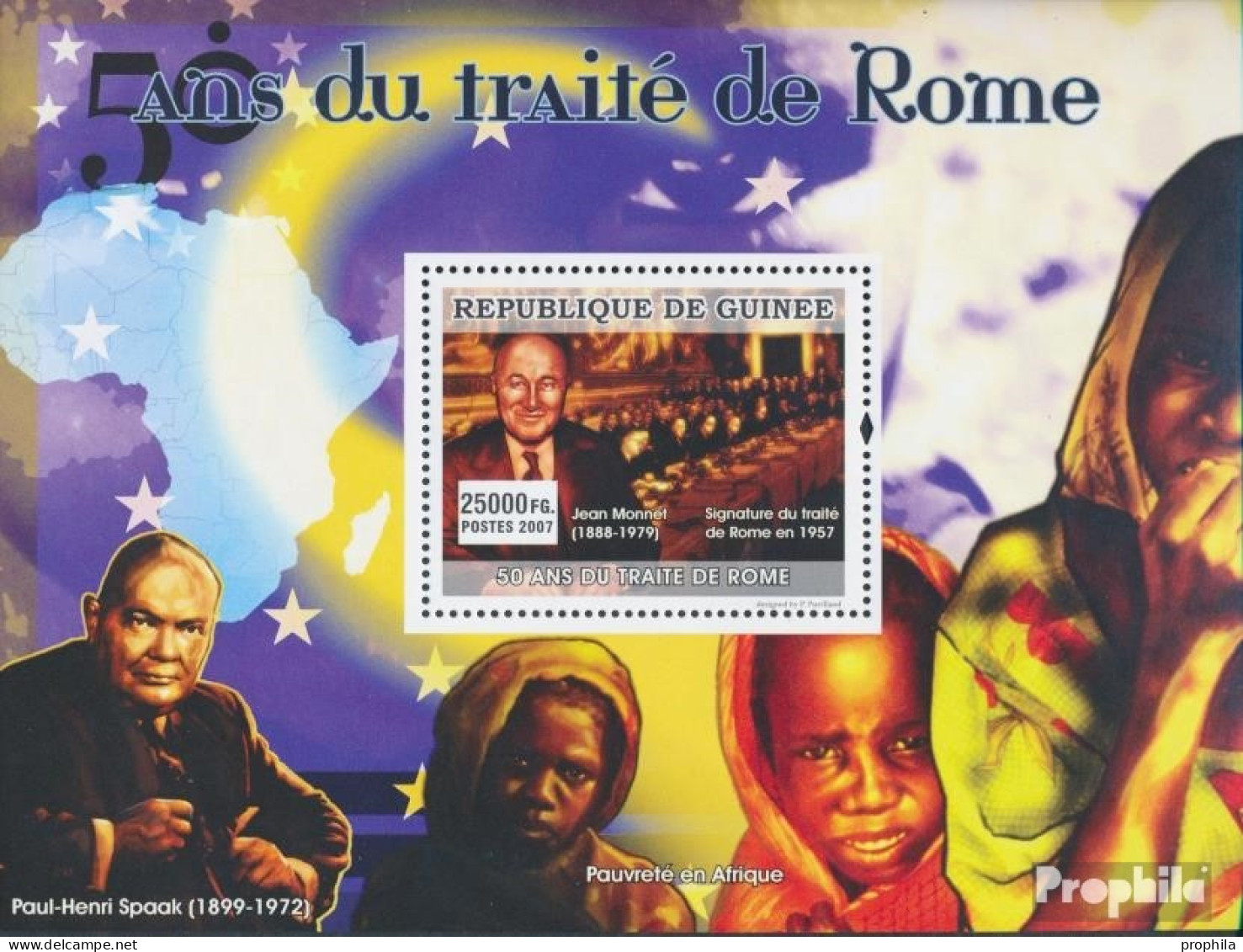 Guinea Block 1405 (kompl. Ausgabe) Postfrisch 2007 Jean Monnet (1888-1979) - Guinée (1958-...)