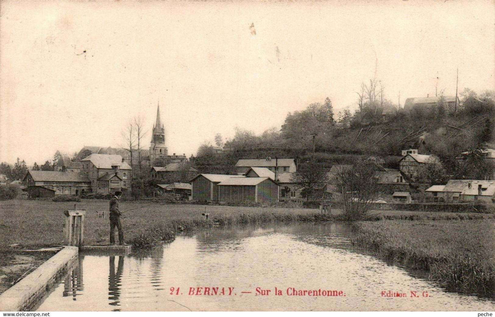 N°365 W -cpa Bernay -sur La Charentonne- - Bernay