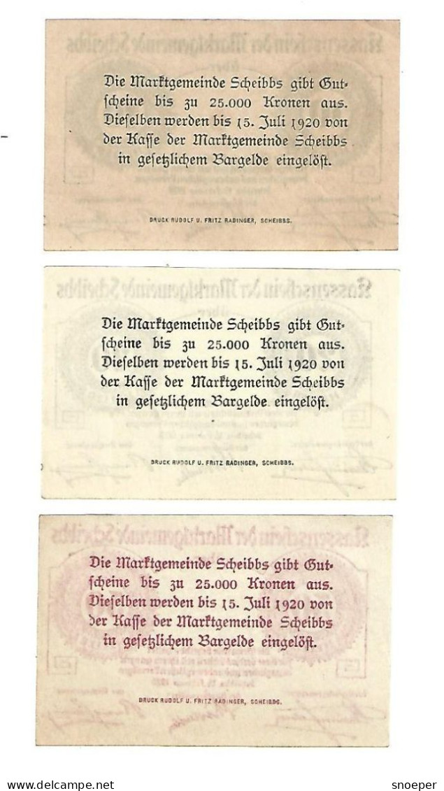 **Austria Notgeld  Scheibbs Serie Compleet  957.1a - Autriche