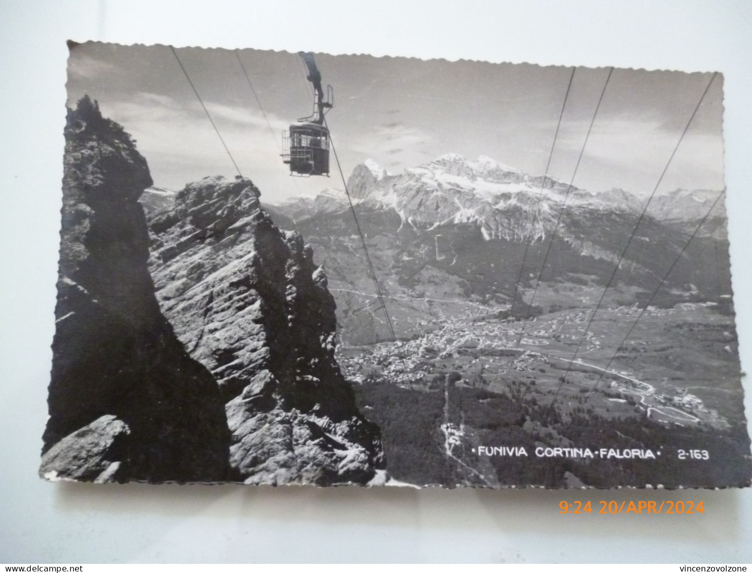 Cartolina Viaggiata "FUNIVIA CORTINA - FALORIA" 1947 - Belluno