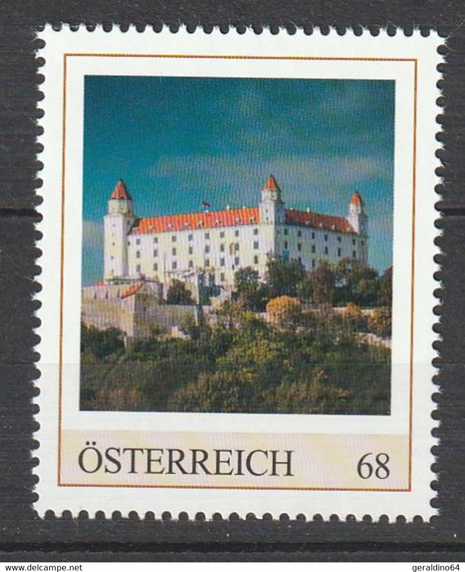 Österreich Personalisierte BM Wahrzeichen Burg Bratislava Slowakei ** Postfrisch - Timbres Personnalisés