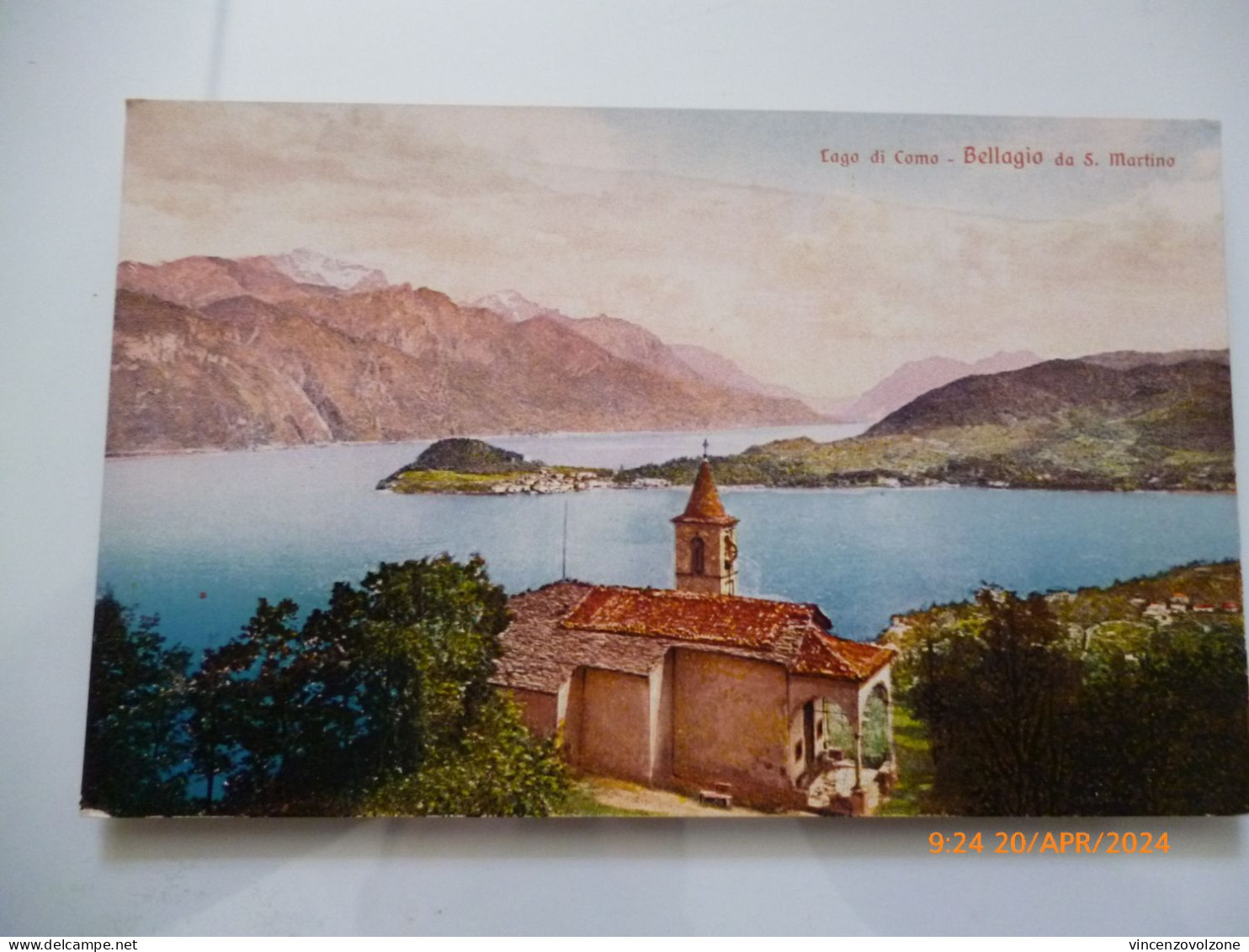 Cartolina "Lago Di Como - Bellagio Da S. Martino" - Como