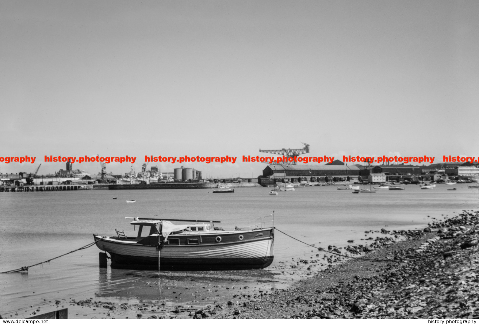 Q003540 Barrow In Furness. Docks From Walney Island. Cumbria. 1964 - REPRODUCTION - Altri & Non Classificati