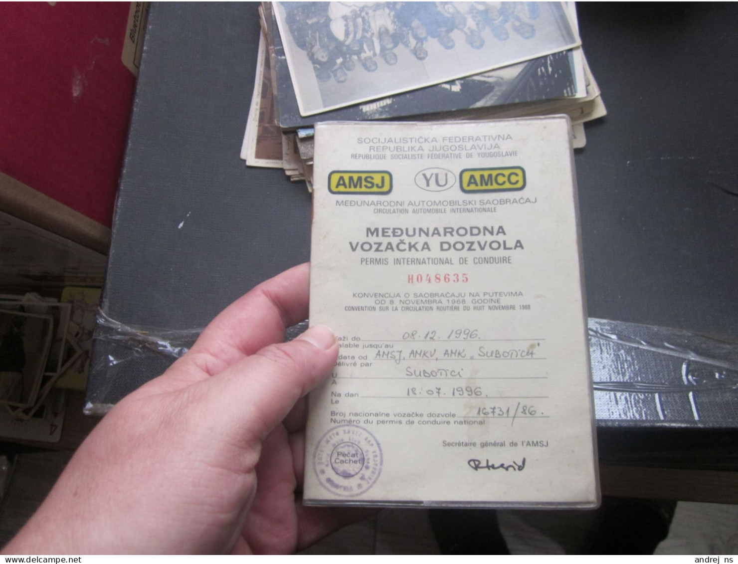 Medjunarodna Vozacka Dozvola International Driving Licence Yugoslavia - Documentos Históricos